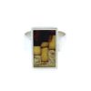 Mosaic Baltic Amber Adjustable Ring