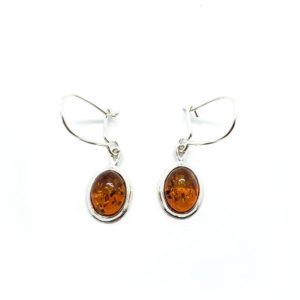 Baltic Amber Sterling Silver Earrings. Amber Jewelry