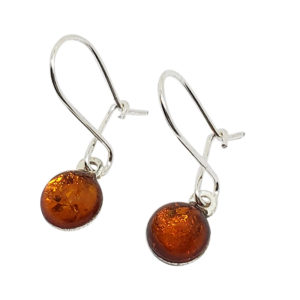 Baltic Amber Sterling Silver Earrings. Amber Jewelry