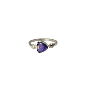 Sapphire Stone Sterling Silver Ring