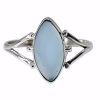 Blue Chalcedony Sterling Silver Ring