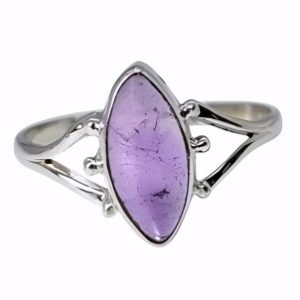 Amethyst Stone Sterling Silver Ring