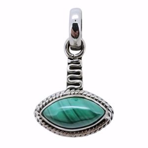 Malachite Sterling Silver Pendant