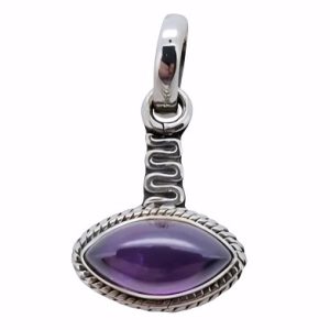 Amethyst Sterling Silver Pendant