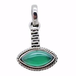 Green Onyx Sterling Silver Pendant