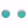 Green Onyx Sterling Silver Stud Earrings
