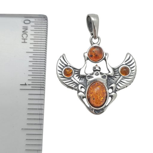 Egyptian Winged Scarab Beetle Pendant - Image 3