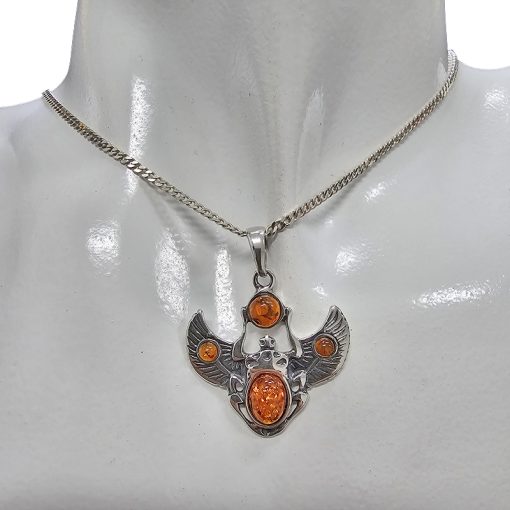 Egyptian Winged Scarab Beetle Pendant - Image 2