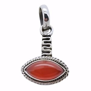 Red Onyx Sterling Silver Pendant