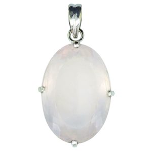 Faceted Rose Quartz Pendant