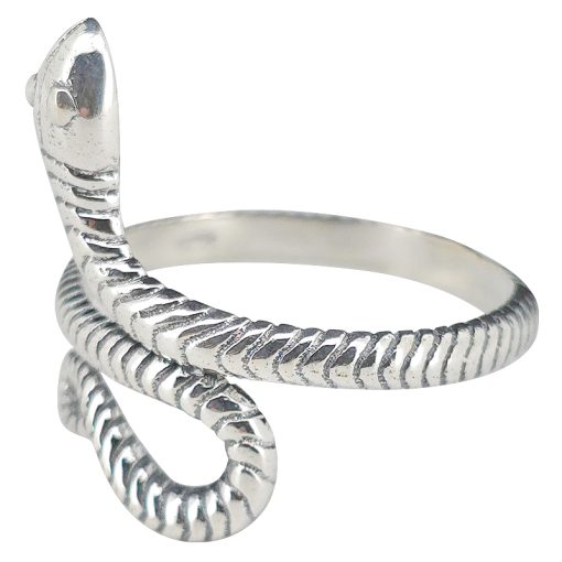 Snake Sterling Silver Ring - Image 4