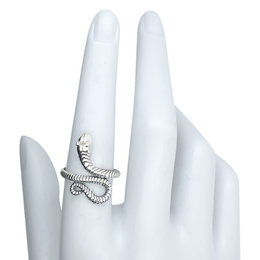 Snake Sterling Silver Ring - Image 3