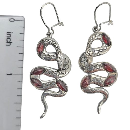 Cherry Amber Sterling Silver Earrings On Hooks - Image 3