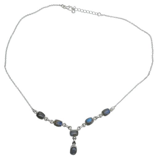 Labradorite Sterling Silver Necklace 16" - Image 4