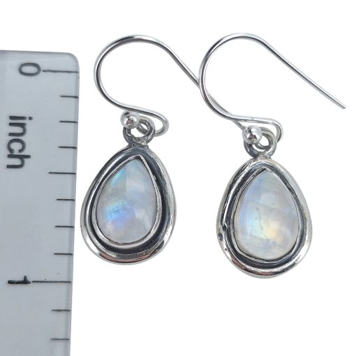Moonstone Earrings On Hooks - Image 3