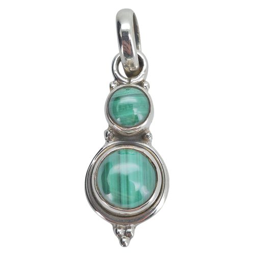 Malachite Sterling Silver Pendant