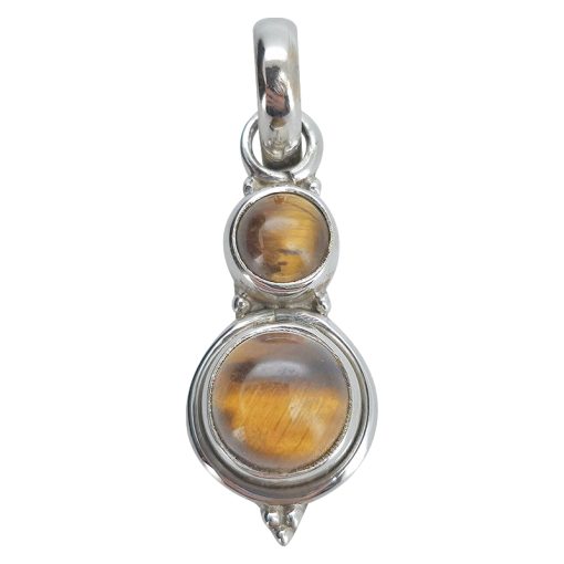 Tiger Eye Sterling Silver Pendant