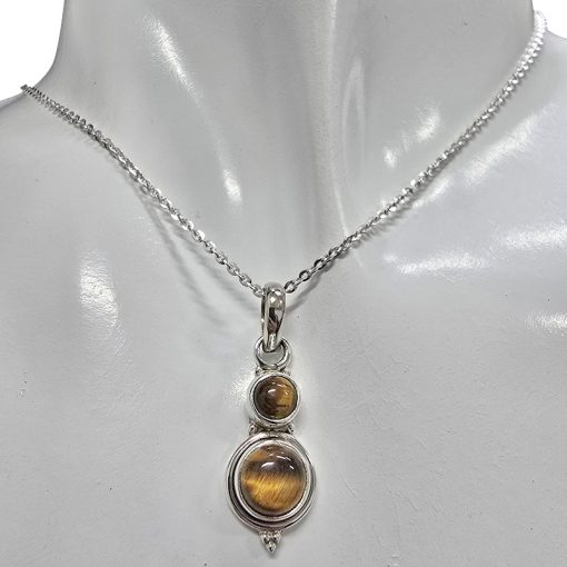 Tiger Eye Sterling Silver Pendant - Image 2