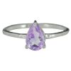Faceted Amethyst Sterling Silver Ring
