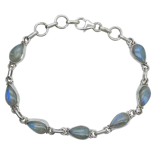 Labradorite Sterling Silver Link Bracelet