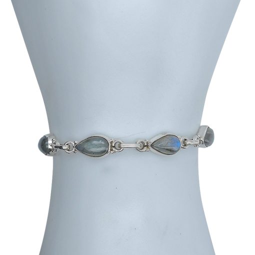 Labradorite Sterling Silver Link Bracelet - Image 2