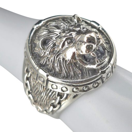 Lion Sterling Silver Ring - Image 2