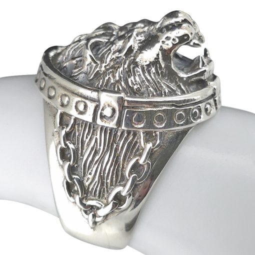 Lion Sterling Silver Ring - Image 3