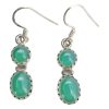 Green Onyx Earrings On Hooks