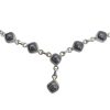 6-Stone Black Onyx Necklace 18″