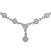 6-Stone Rose Quartz Necklace 18″
