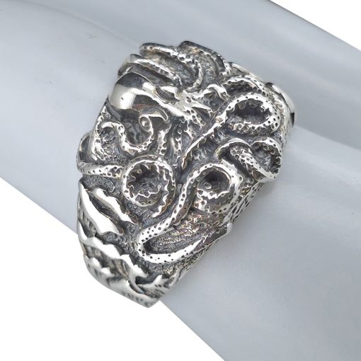 Octopus Sterling Silver Ring - Image 2