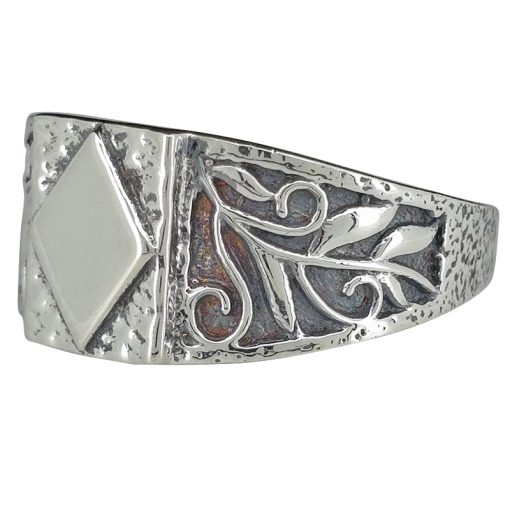 Diamond Design Sterling Silver Ring - Image 3