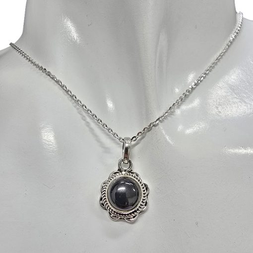 Black Onyx Sterling Silver Pendant - Image 2