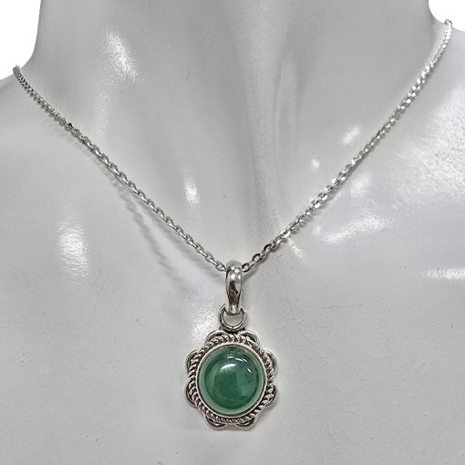 Green Onyx Sterling Silver Pendant - Image 2