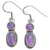 Amethyst Sterling Silver Dangle Earrings