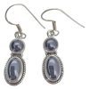 Black Onyx Sterling Silver Dangle Earrings