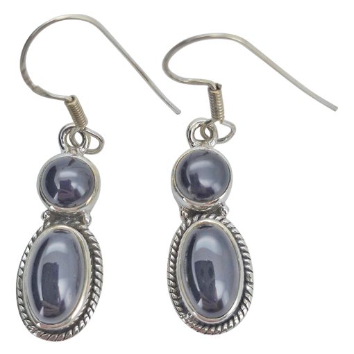 Black Onyx Sterling Silver Dangle Earrings