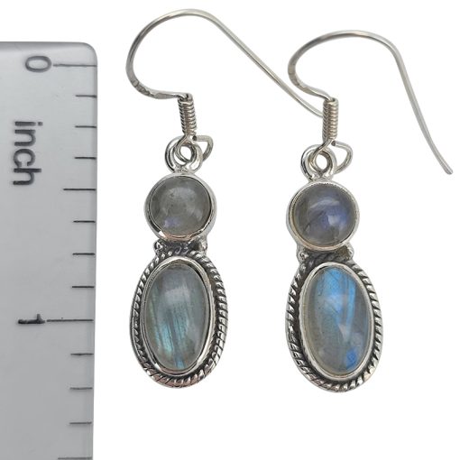 Labradorite Sterling Silver Dangle Earrings - Image 3