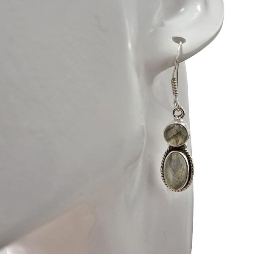 Labradorite Sterling Silver Dangle Earrings - Image 2