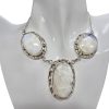 Moonstone Sterling Silver Necklace 18"