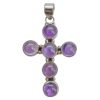Amethyst Sterling Silver Cross Pendant