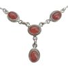 Red Onyx Sterling Silver Necklace