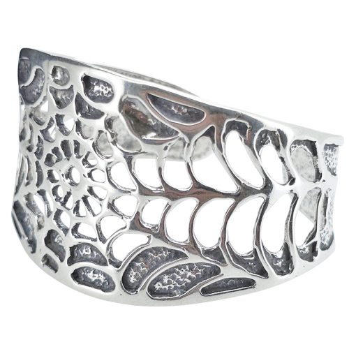 Sterling Silver Spiderweb Cuff Bracelet - Image 3