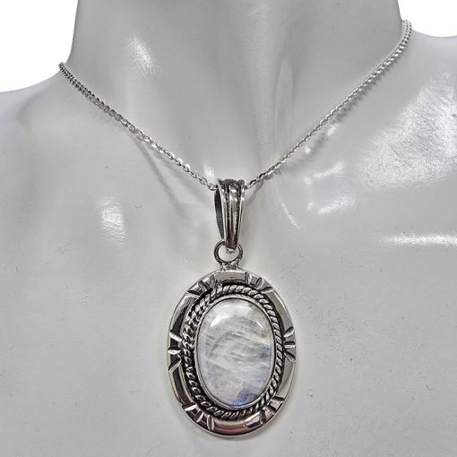 Moonstone Sterling Silver Pendant