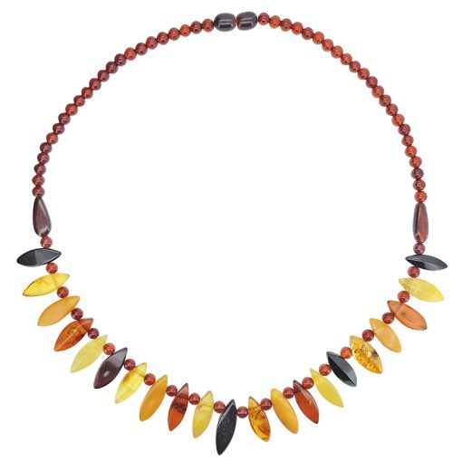 Multicolor Amber Cleopatra-Style Necklace - Image 2