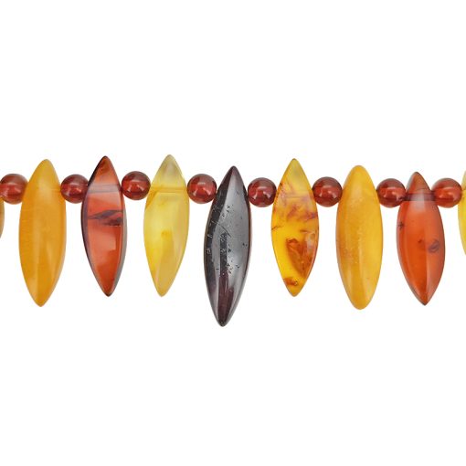 Multicolor Amber Cleopatra-Style Necklace - Image 3