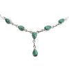 Malachite Sterling Silver 18" Long Necklace