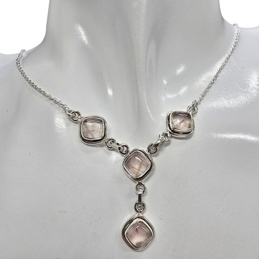 Rose Quartz 4-Element Necklace - Image 2