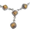 Tiger's Eye Sterling Silver Necklace