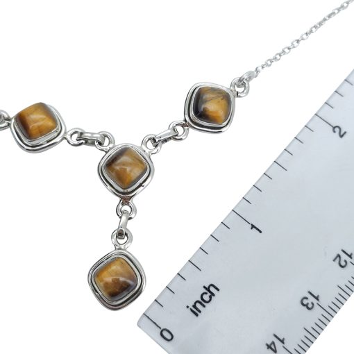 Tiger's Eye Sterling Silver Necklace - Image 3